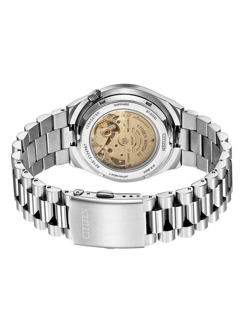 Citizen Boutique Citizen Tsuyosa Collection Men's Blue Automatic Stainless Steel Watch NJ0158-89L - Image 3