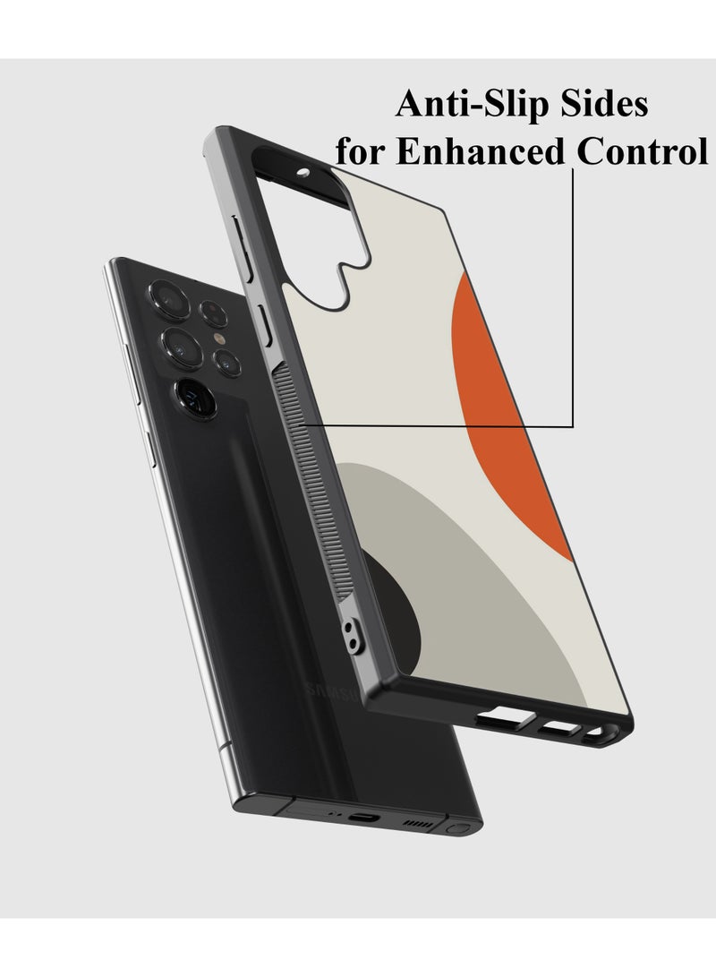 Shopnity Samsung Galaxy S23 Ultra Case – Retro Minimalist Design | Slim, Shockproof, Dotted Grip Sides For Better Hold. - Image 4