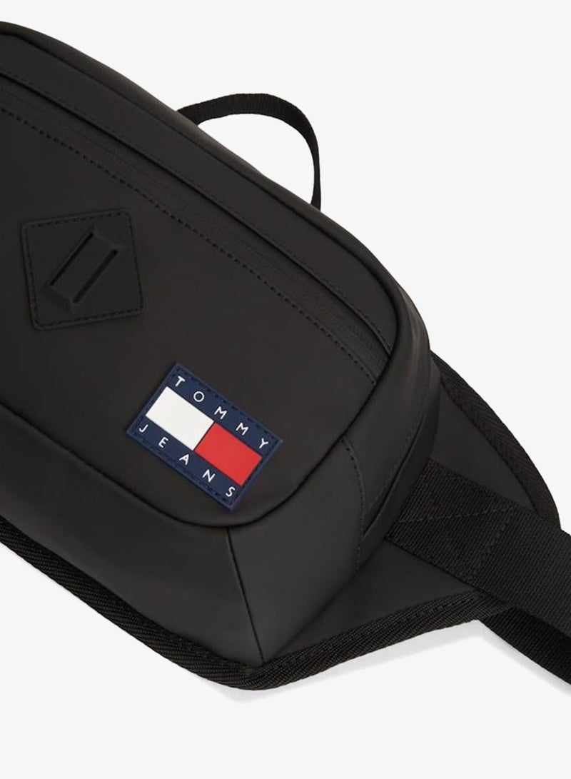 TOMMY JEANS Essential Rubberised Logo Waist Bag - Image 3