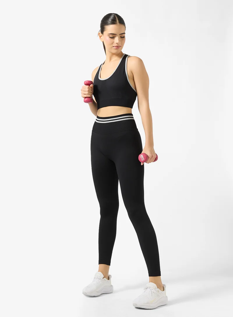FRWD Colorblock Athletic Top And Shorts Set