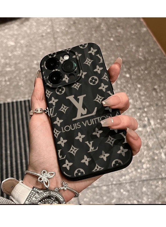 NIBEMINENT Letter Print Protective TPU Case Cover For IPhone 14 Plus, Black