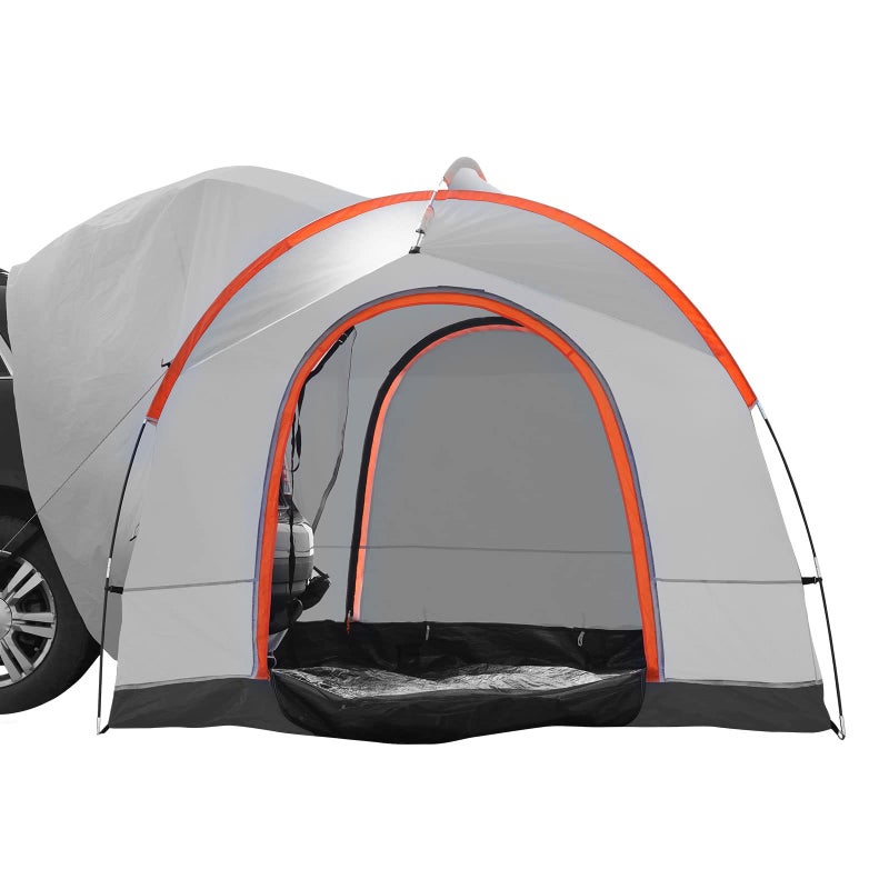 VEVOR SUV Camping Tent, 8'-8' SUV Tent Attachment for Camping with Carry Bag, Waterproof PU2000mm Double Layer Truck Tent, Accommodate 6-8 Person, Rear Tent for Van Hatch Tailgate - Image 1