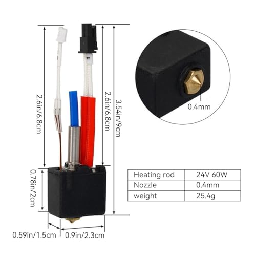 Serplex® Replacement 3D Printer Hotend for Anycubic Kobra 2 Series, High Precision, Easy Installation, Enhanced Printing Speed & Quality Compatible with Kobra 2 / Neo/Pro/Plus/Max (Black) - Image 2