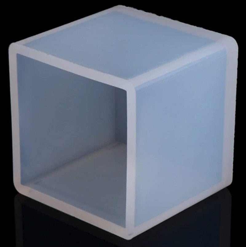 KIRA KIRA Box Square Resin Mold Silicone Mould: 5PCS Cube Resin Mould 5 Differet Sizes Art DIY Jewelry Keychain Making Kit Candle Box Decorative Craft Epoxy Casting Mould Set-(3) - Image 5