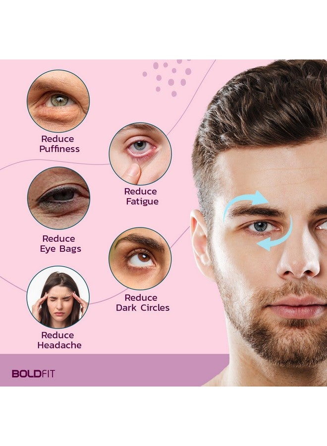 BoldHealth Eye Mask with Cooling Gel for Dark Circles, Dry Eyes, Cooling Eyes, Pain Relief, Redness, Eye Patches Eye Cooling Gel Pad Stretchable for Eye Relaxing, Sleeping for Women and Men - Blue - Image 5