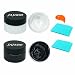 JAJADO 2 Jars Black White Chalk Paste Paint and 2 Pcs Mini Squeegees 17Oz Chalk Paste Silk Screen Stencils for Crafts Reusable Adhesive Stencil Paint Fabric Paint on Wood TShirt - Image 2