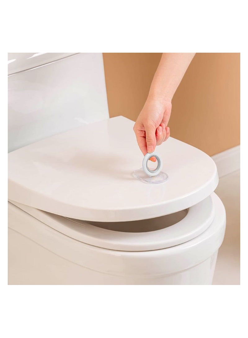 Y&D Toilet Seat Handle, Adhensive Lid Lifter, Avoid Touching, Bathroom Accessories, Lift More, Less Mess, Easy Application (2 PCS)  - Image 2