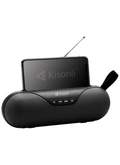 Kisonli Kisonli KS-1992 Wireless Bluetooth Speaker – FM Radio – USB/SD Support – LED Lights – Built-in Mic – Stereo Sound  - Image 1