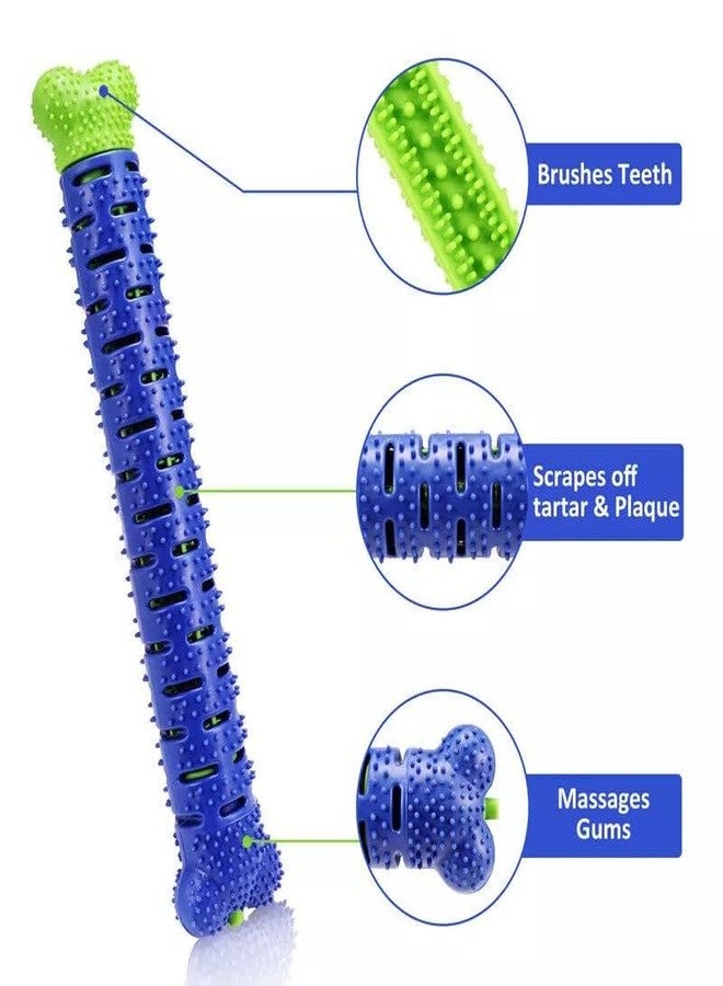 SHOPVILLA 1Pc Dog Toothbrush Chew Stick - Puppy Dental Brush Toy for Teeth Cleaning, 360° Deeply Cleaning Toothbrush for Dog, Puppy Squeaky Toys Supplies - Image 3
