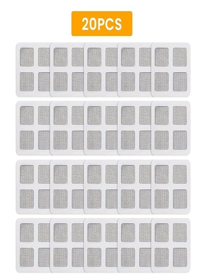 TEZURTH Disposable Shower Drain Hair Catcher, Drain Hair Catcher Waterproof Mesh Stickers for Bathroom Accessories, Apartment Essentials for Kitchen, Sink, Bathtub (4" X 4") - Pack of 4 - BZ1281 - Image 2