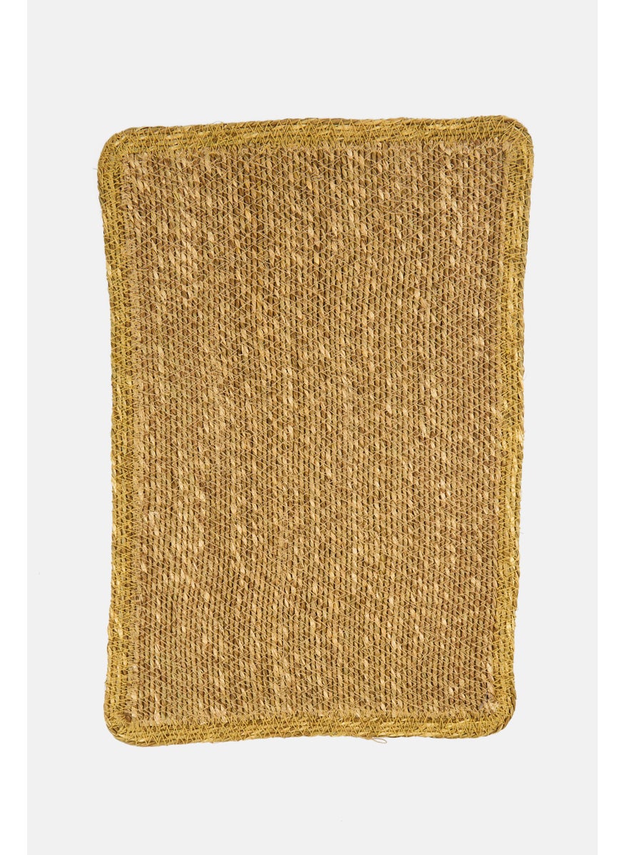 Muy Mucho Sea Grass Place Mat, Tan  - Image 1