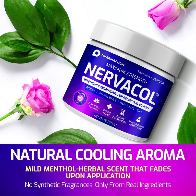 Pharmapulse Neuropathy Nerve Therapy & Relief Cream - Maximum Strength Relief Cream for Foot, Hands, Legs, Toes Includes Alpha Lipoic Acid, Arnica, Vitamin B6, Aloe Vera, MSM - Effective Soothing 4oz - Image 5