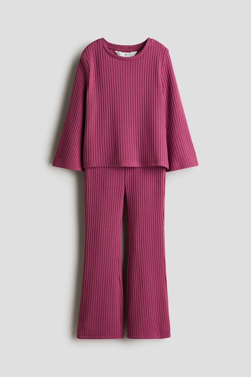 H&M 2-piece rib-knit set