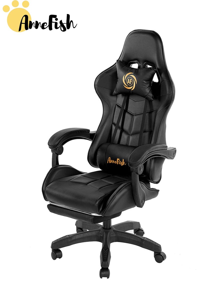 AnneFish Video Gaming Chair High Back Racing Ergonomic Computer With Neck and Lumbar Support Massage  Swivel Desk Office Chair Retractable Footrest for Gamers - Image 2