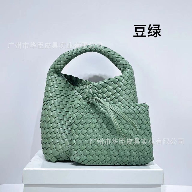 2026 Korean-Style Woven Bags for Women, Trendy Cross-Border Bags, Women''s Mother-Daughter Bags, Small Bags, Large Capacity Basket Bags - Image 1