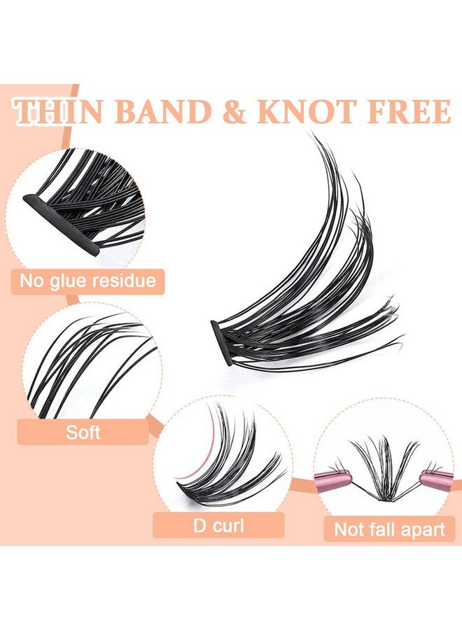 ماي كرييت ® 480 قطعة من مجموعات الرموش التي يمكنك صنعها بنفسك، مجموعات الرموش 916 مم مختلطة على شكل حرف D، مجموعات رموش فردية، وصلات رموش صناعية من Wispy، شريط رفيع وناعم - Image 3