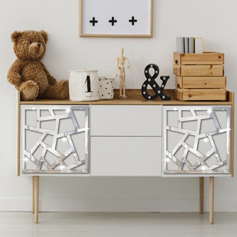 4pcs Self Adhesive Wall Mirror Tile Decal Wall Sticker Decors - Image 4