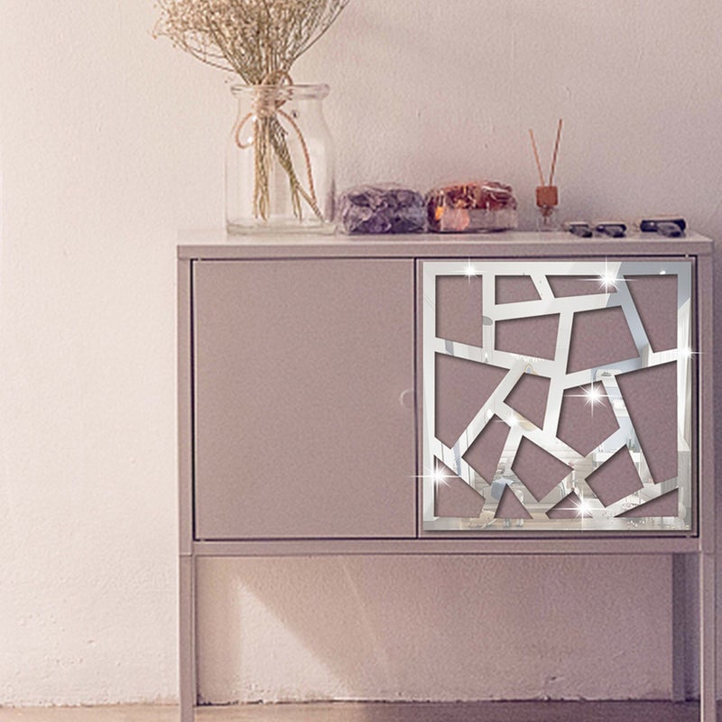 4pcs Self Adhesive Wall Mirror Tile Decal Wall Sticker Decors - Image 5