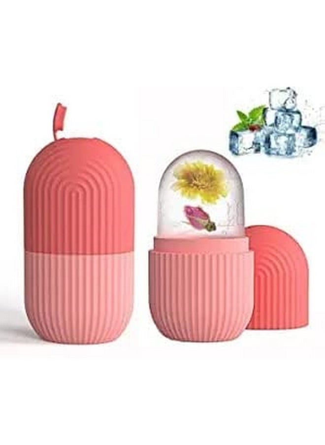 EASYMART Ice Roller For Face Neck And Body For Puffy Eyes Pimple Easy To Use And Carry Unbreakable And Reusable Glowing And Clear Skin(Multicolor)  - Image 1