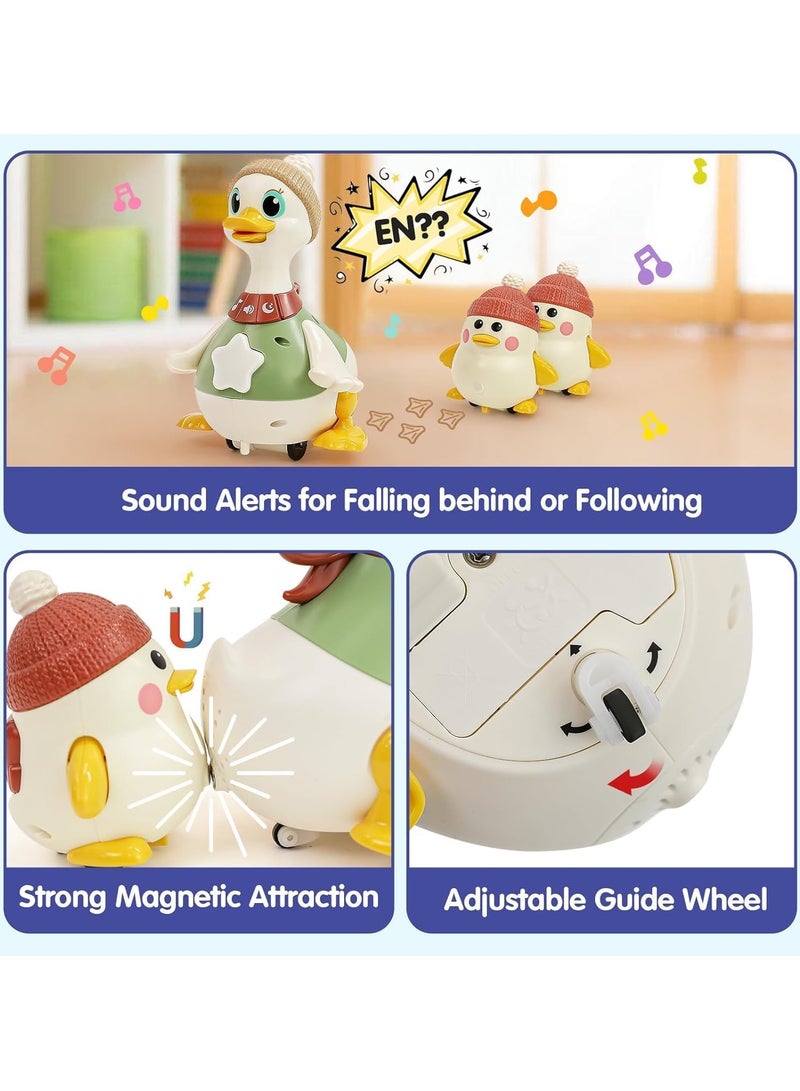 HOLA Musical Dancing Duck Toy Set with Mama and Babys Tummy Time Toys, Crawling and Interaction Modes , Girl Boy Baby Gifts Stocking Stuffers Baby Toys, - Image 4