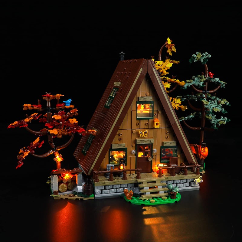 YEABRICKS LED Light for Lego21338 Ideas AFrame Cabin Building Blocks Model Lego Set NOT Included - Image 3