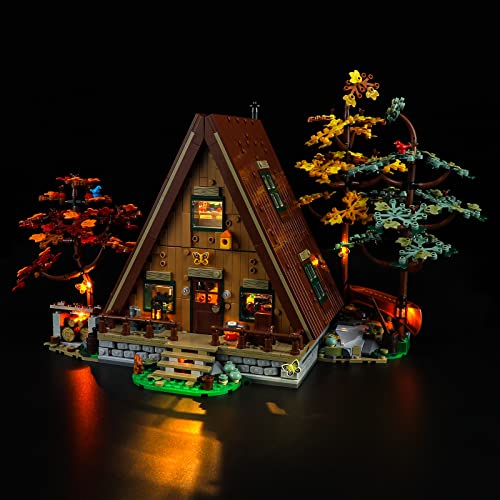 YEABRICKS LED Light for Lego21338 Ideas AFrame Cabin Building Blocks Model Lego Set NOT Included - Image 5
