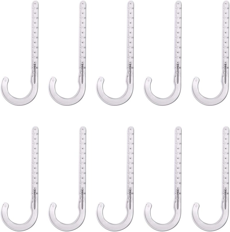 HIGHCRAFT PXJHNG003-10 PEX Support J-Hook Hanger with Nails; for 3 in. Pipe, Rope, Cable; Hard Plastic (10 Pack) - Image 1