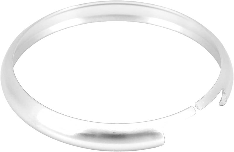HEEPDD Aluminum Alloy Remote Key Fob Ring Trim Replacement, Replacement, Lightweight Durable Bezel for MINI R55 R56 R57 R58 R59 R60 Key Fob Aluminum Alloy Remote Ring Trim Nan (Silver) - Image 2