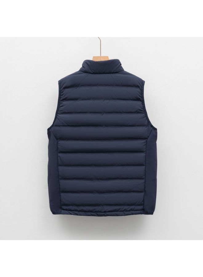 Down New National Standard Men's And Women's Down Vest Stand Collar Waistcoat Men's Down Jacket Sleeveless Casual Autumn Winter Style - Image 5