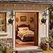 IMIKEYA 2pcs Mini Wall Lamp Dollhouse Light Fixture Small House Wall Lamp Fairy House Accessory Battery Operated Miniature Scene Decor - Image 4
