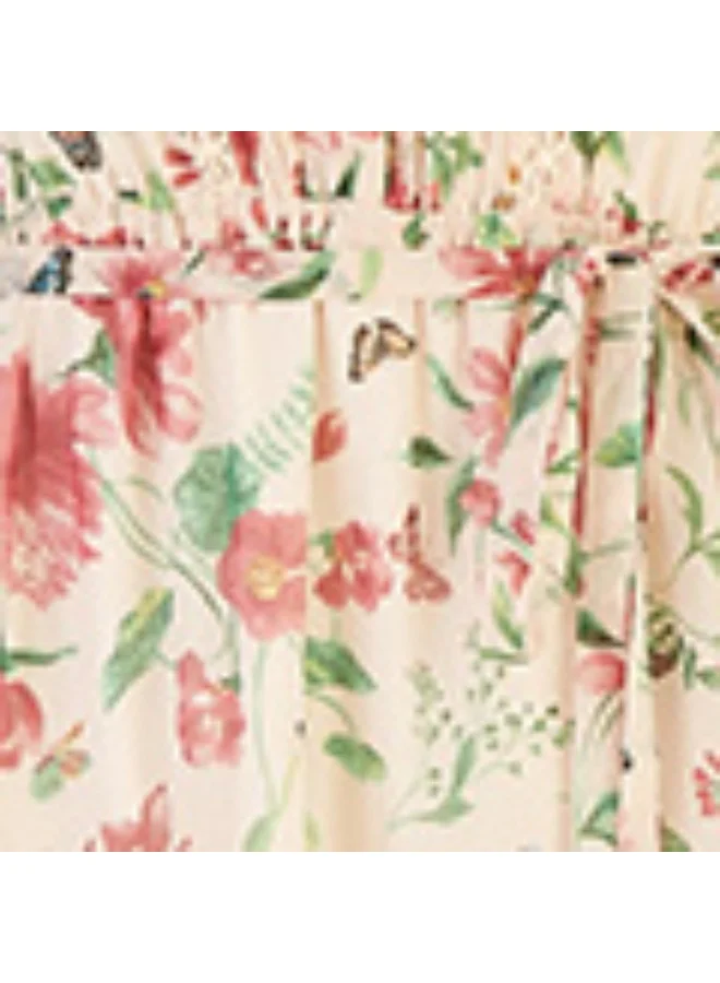 يامي Floral Tiered Dress