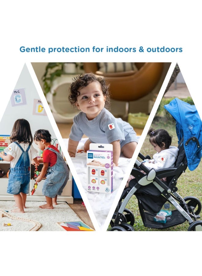 Mee Mee 100% Natural Mosquito Repellent Patches for Babies & Kids | Pack of 2 (24 Pcs) | Baby-Safe, Non-Toxic & Waterproof | 16 Hr Protection with Lemon Scent | Guards Against Dengue, Malaria. - Image 1