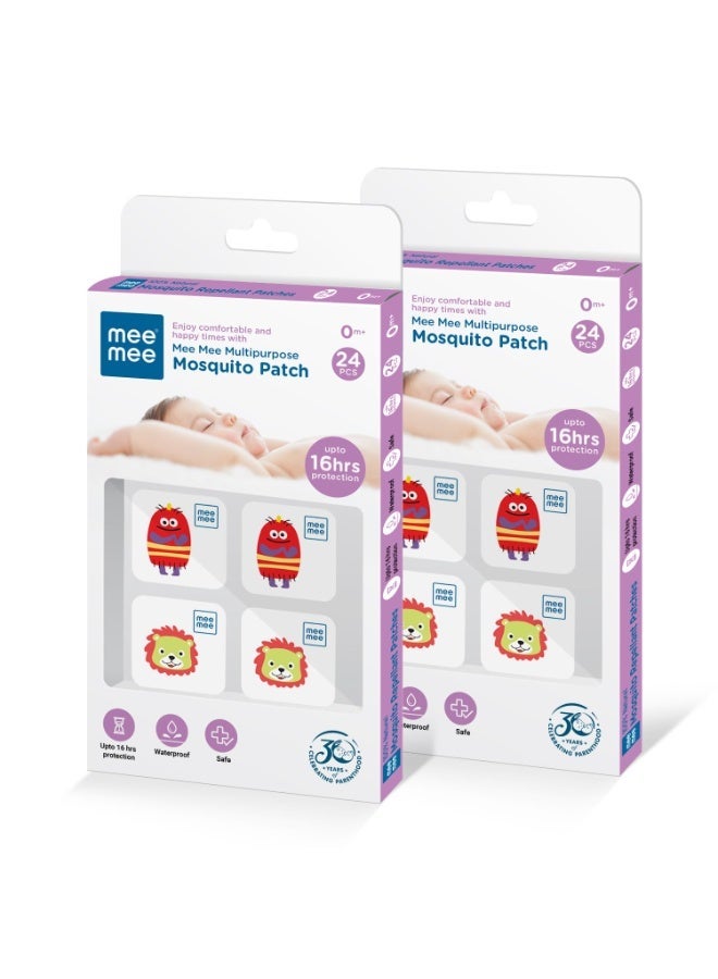 Mee Mee 100% Natural Mosquito Repellent Patches for Babies & Kids | Pack of 2 (24 Pcs) | Baby-Safe, Non-Toxic & Waterproof | 16 Hr Protection with Lemon Scent | Guards Against Dengue, Malaria. - Image 4