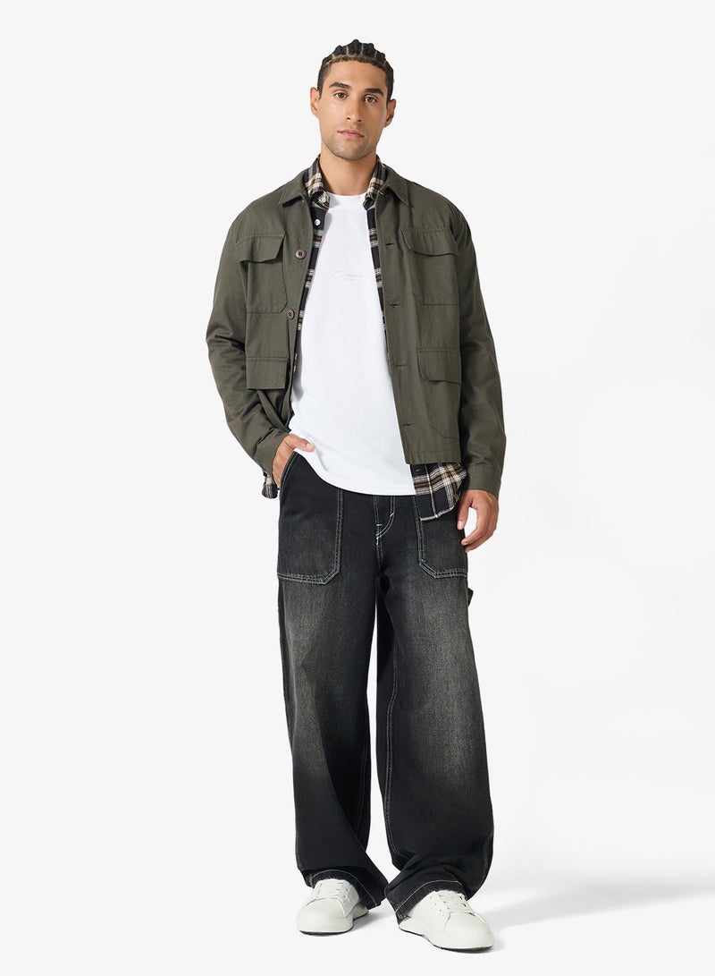 JACK & JONES Printed Crew Neck T-Shirt - Image 4
