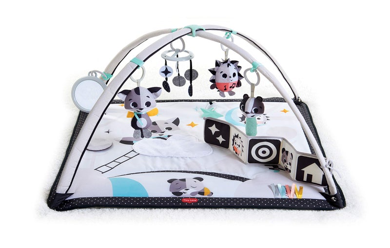 Tiny Love Black & White Gymini Infant Activity Play Mat With-Book, Magical Tales, Deluxe - Image 1