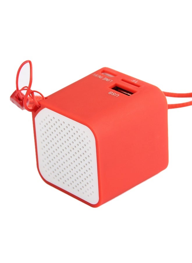 NIBEMINENT Wireless Portable Speaker With Selfie Stereo Red 