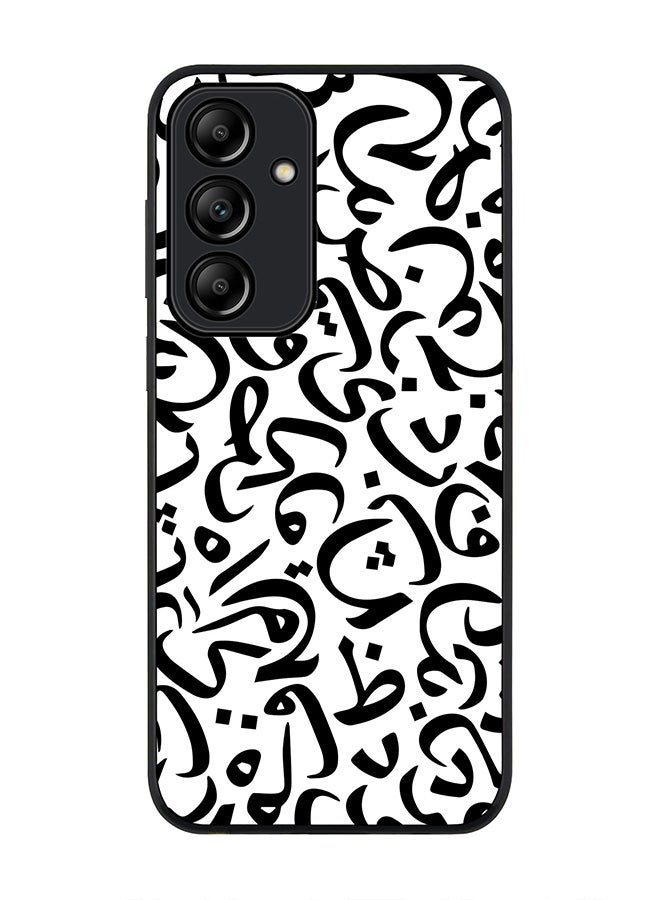 Stylizedd Rugged Black Edge Case for Samsung Galaxy A55, Slim fit Soft Case Flexible Rubber Edges Anti Drop TPU Gel Thin Cover -  Arabian Pearls - Image 1