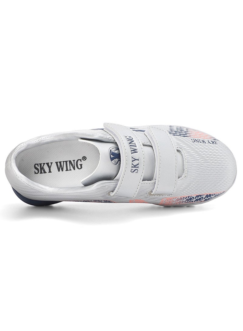 جناح السماء حذاء كرة قدم SKY WING للأولاد والبنات بنعل IC أو IN بحلقة وخطاف وحلقة مناسب للأطفال من الجنسين للاستخدام الداخلي والخارجي ومناسب للأطفال الصغار والكبار  - Image 5