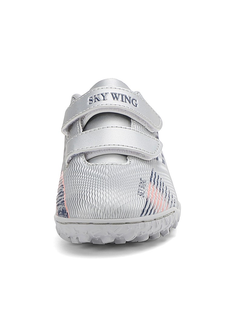 SKY WING Boys And Girls Soccer Cleats IC Or IN Sole Hook And Loop Soccer Shoes For Unisex Kid Indoor Outdoor Hook & Loop Football Shoes Suitable Little Kid And Big Kid - Image 3