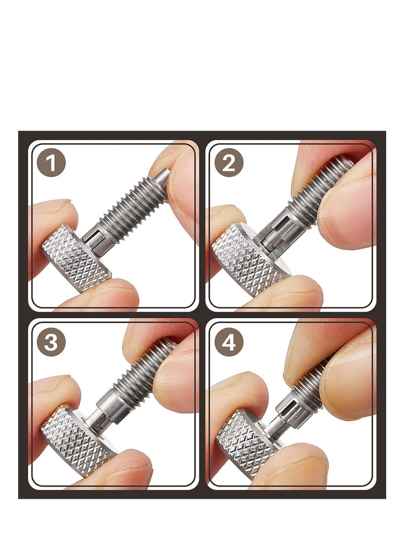 Hand Retractable, Spring Plunger with Knurled Handle Stainless Steel, Release Pins for Rolling Toolbox