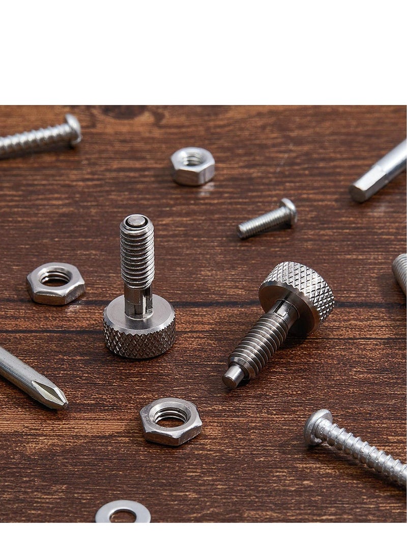 Hand Retractable, Spring Plunger with Knurled Handle Stainless Steel, Release Pins for Rolling Toolbox