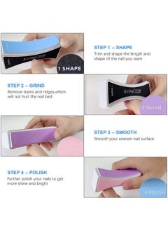 Keiby Citom Nail Files and Buffers - Professional Nail Buffer Block for Shaping Polishing, New Natural Nail Polisher with 4 Sides for Nail Art Gel Suit for Home Salons Use (2 Pcs)  - Image 5