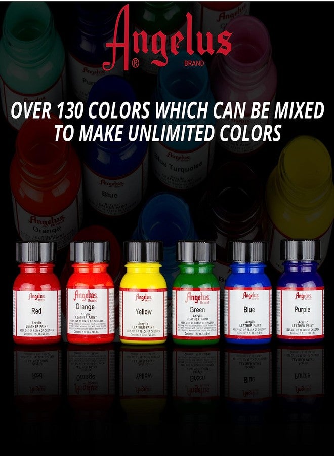 Angelus Angelus Brand Acrylic Leather Paint Water Resistant 1 oz - Select Your Color (#5 White) - Image 3