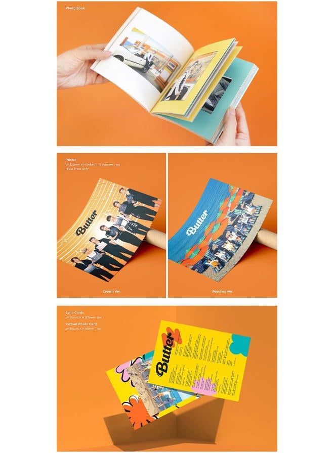 Bighit Big Hit Entertainment KTMMD1083 BTS - Butter Album and Extra Photocards Set (Peaches Ver) - Image 4