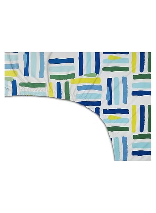 BSB HOME Premium Glace Cotton 180 TC Double Fitted Bedsheet Set with 2 Pillow Covers 183x198 +25  cm – 72*78+10 Inch - Image 5