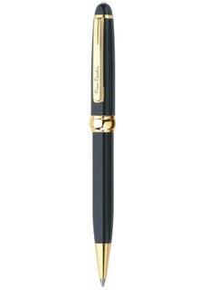 pierre cardin President Premium Metal Ball Pen With Twist Mechanism | Luxurious Black Lacquer Finish Body With Golden Trims | Ideal For Festive & Corporate Gifting  - Image 2