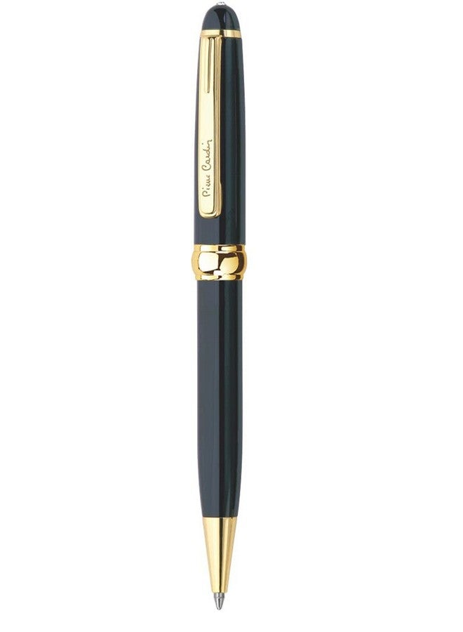 pierre cardin President Premium Metal Ball Pen With Twist Mechanism | Luxurious Black Lacquer Finish Body With Golden Trims | Ideal For Festive & Corporate Gifting - Image 2