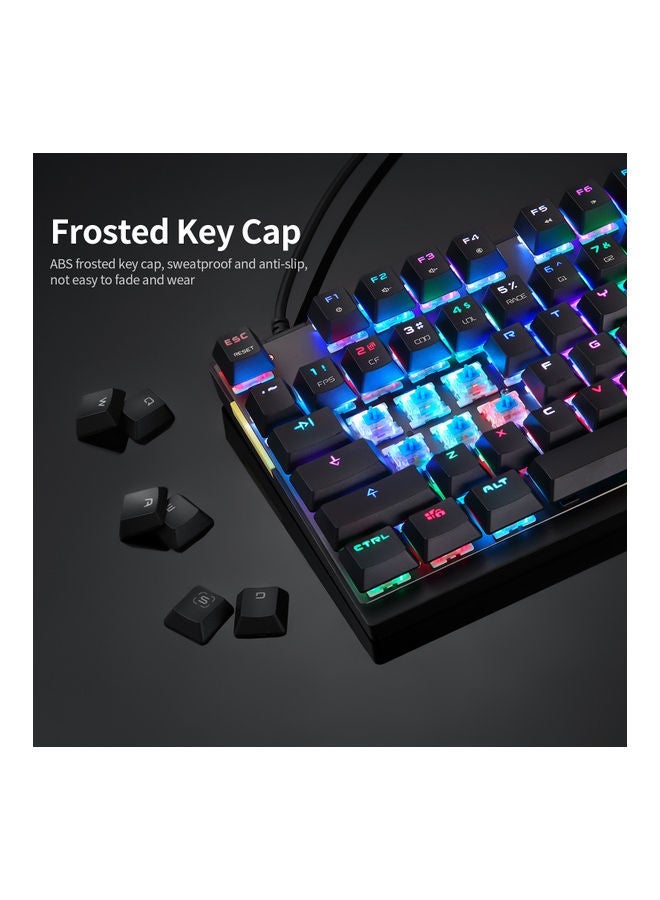 NIBEMINENT MOTOSPEED CK82 Mechanical 87 Keys RGB Gaming Keyboard with OUTMU Red Switch Multimedia N-key Rollover - wired  - Image 4