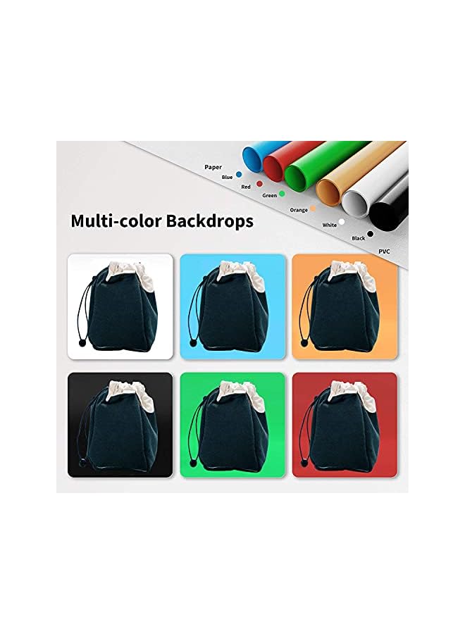 PROMASS Photo Studio Light Box,30x30cm Professional Dimmable Shooting Tent Kit with 120 LEDs Lights & 6 Backdrops for Jewelry and Small Items Product Photography - Image 5