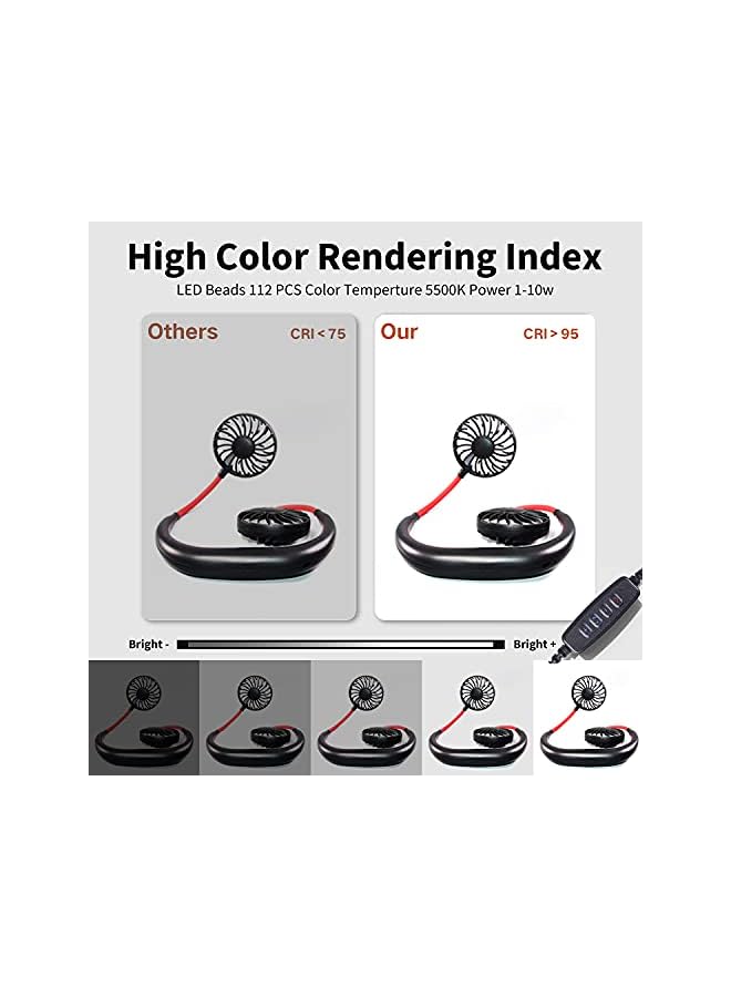 PROMASS Photo Studio Light Box,30x30cm Professional Dimmable Shooting Tent Kit with 120 LEDs Lights & 6 Backdrops for Jewelry and Small Items Product Photography - Image 3